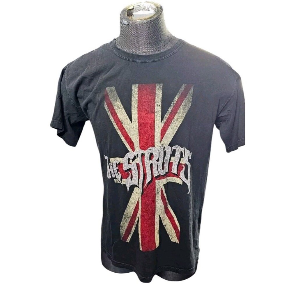 The Struts Union Jack Concert Tour T-Shirt Black Size Men's Large